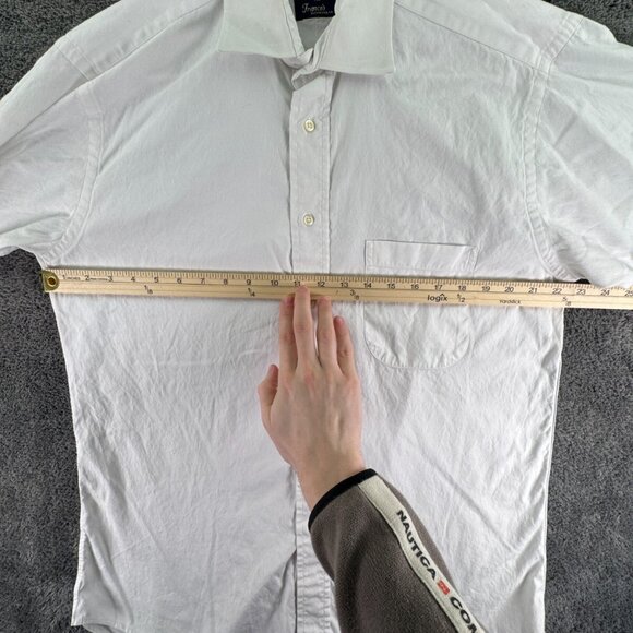 Gitman Bros For Franco’s VA Long Sleeve Button Up Shirt Men’s White TTX 15.5 35 - Picture 5 of 15